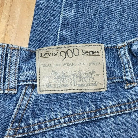 Vintage 90s LEVI'S 900 SERIES HIGH WAISTED JEANS Juniors SIZE 11 - Picture 5 of 6